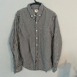 Levi's Gingham Check Button Down Shirt Men's Size Large Long Sleeves